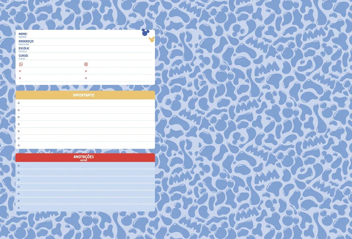 CADERNO BROCHURA CAPA DURA UNIVERSITÁRIO 80 FOLHAS - MICKEY ARTS — miniatura 5