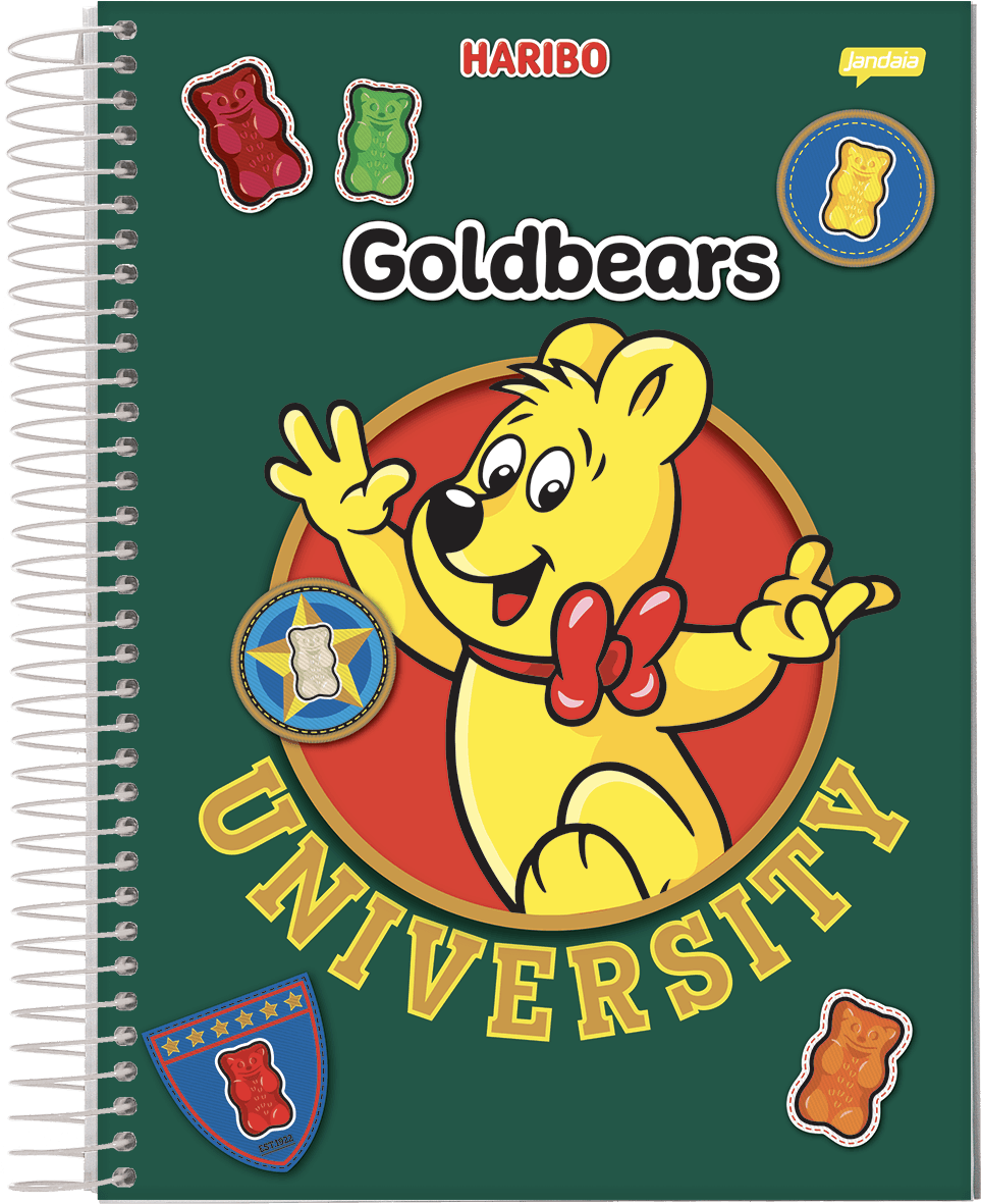 CADERNO ESPIRAL UNIVERSITÁRIO CAPA DURA 10 MATÉRIAS 160 FOLHAS - HARIBO — miniatura 2