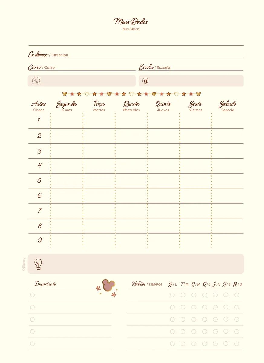 CADERNO ESPIRAL UNIVERSITÁRIO CAPA DURA 01 MATÉRIA 80 FOLHAS - MICKEY & MINNIE ARTS KRAFT — miniatura 4