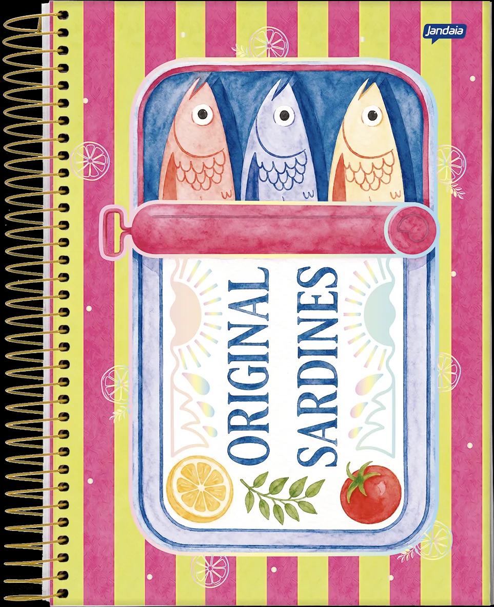 CADERNO ESPIRAL UNIV 200X275 15X1MM 240 FOLHAS - LA DOLCE VITA