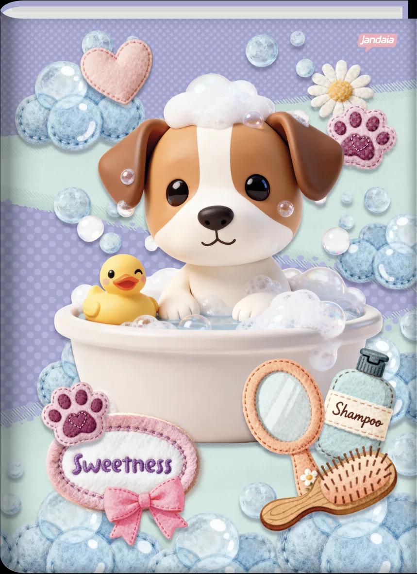 CADERNO BROCHURA UNIVERSITÁRIO CAPA DURA 80 FOLHAS -SWEETNESS