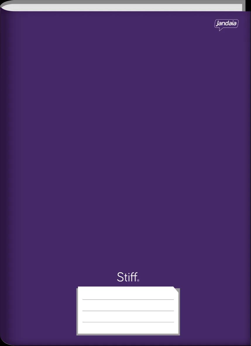CADERNO BROCHURA CAPA DURA 1/4 48 FOLHAS ROXO  - STIFF