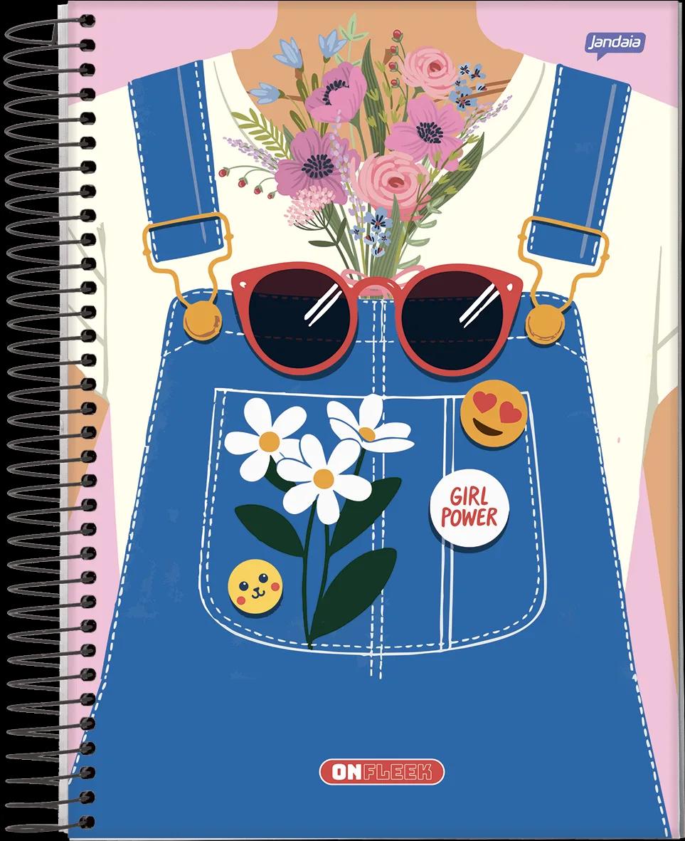 CADERNO ESPIRAL UNIVERSITÁRIO CAPA DURA 10 MATÉRIAS  200  FOLHAS -  ON FLEEK — miniatura 7