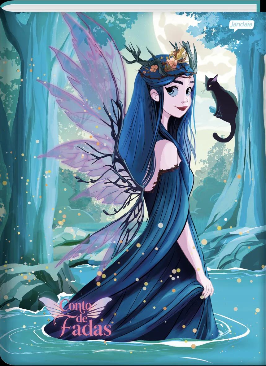 CADERNO BROCHURA 1/4 CAPA DURA 80 FOLHAS - CONTO DE FADAS — miniatura 3