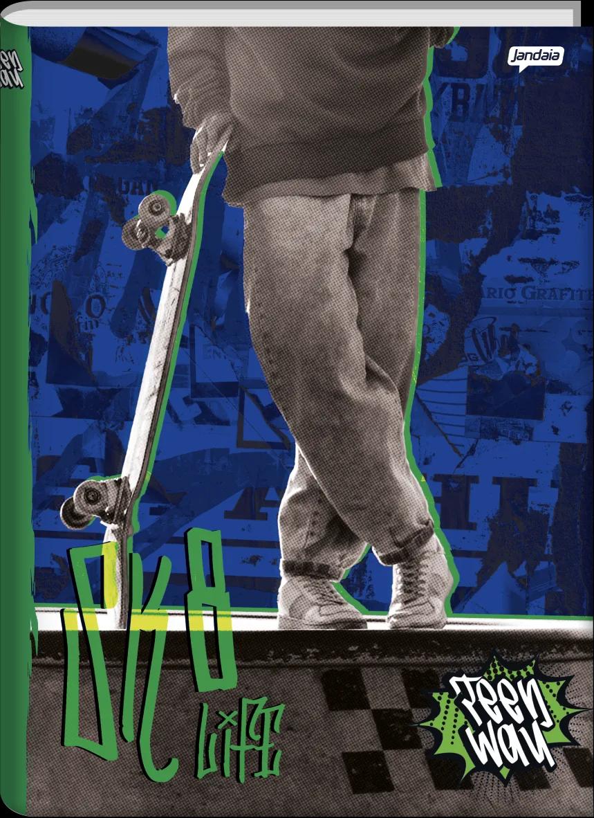 CADERNO BROCHURA UNIVERSITÁRIO CAPA DURA 96 FOLHAS -  TEEN WAY