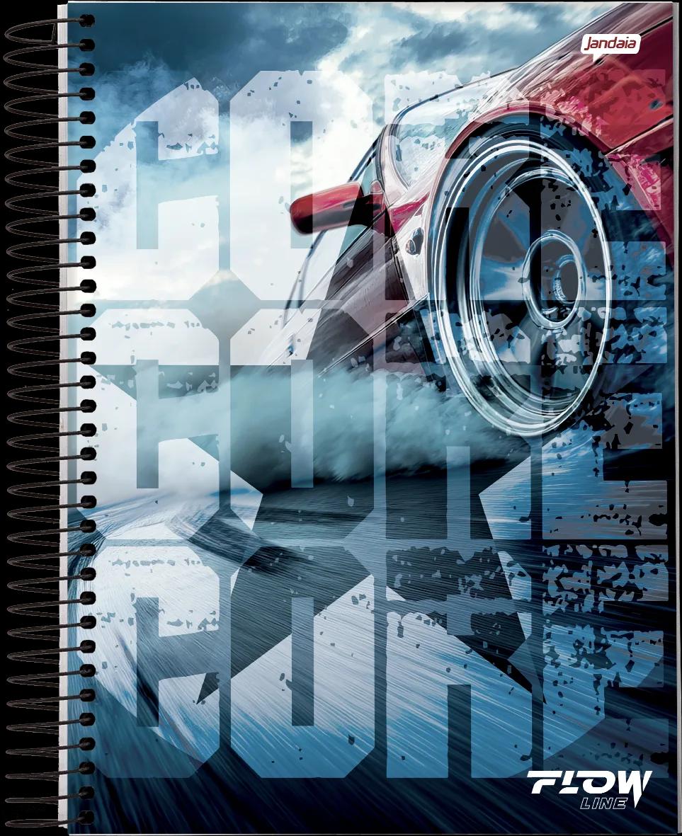 CADERNO ESPIRAL 1/4 CAPA DURA 80 FOLHAS - FLOW — miniatura 2