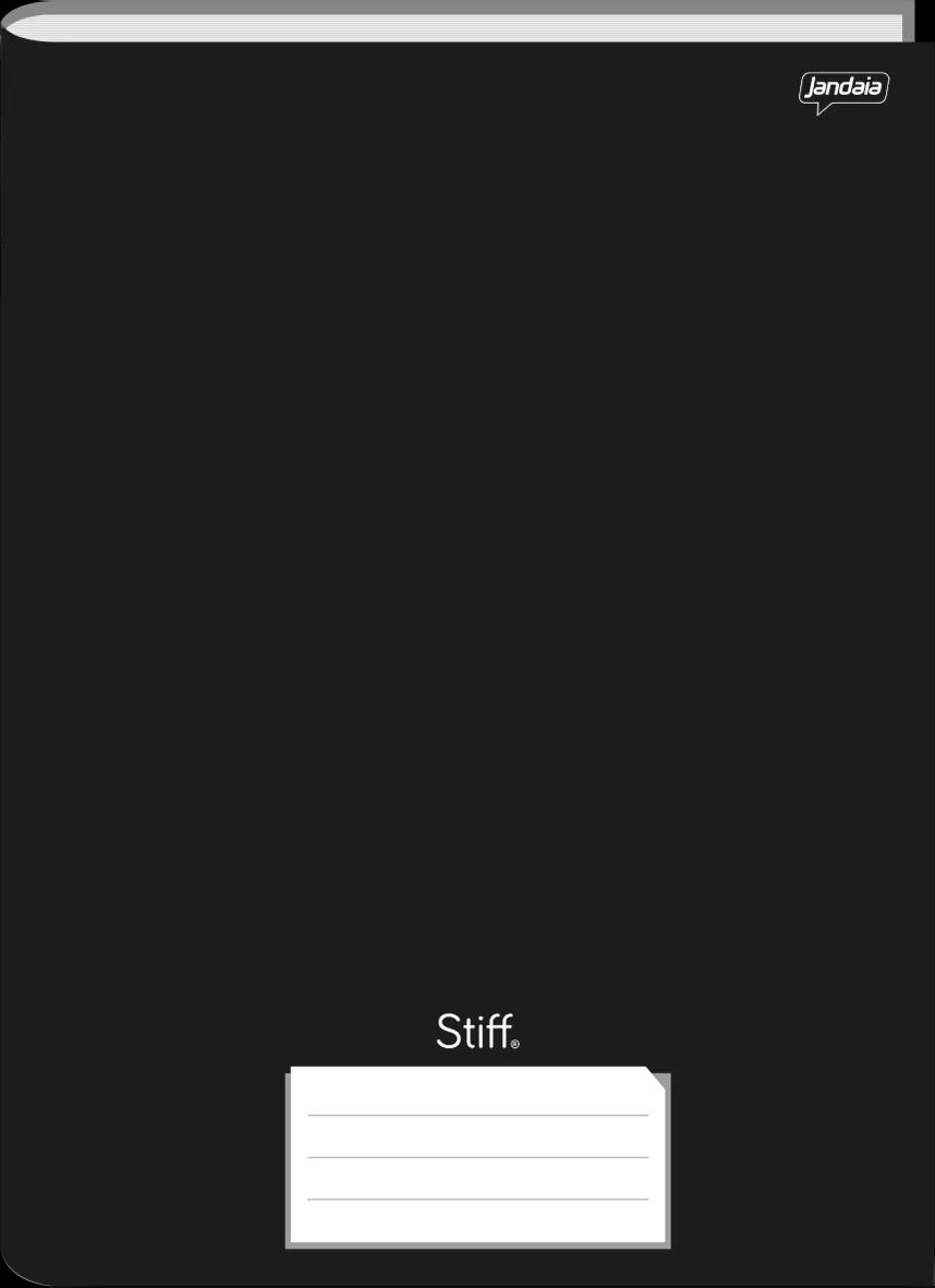 CADERNO BROCHURA CAPA DURA 1/4 48 FOLHAS PRETO  - STIFF