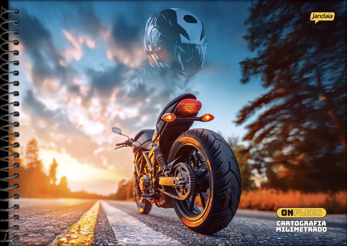 CADERNO ESPIRAL CAPA DURA 80 FOLHAS CARTOGRAFIA MILIMETRADO -  ON FLEEK