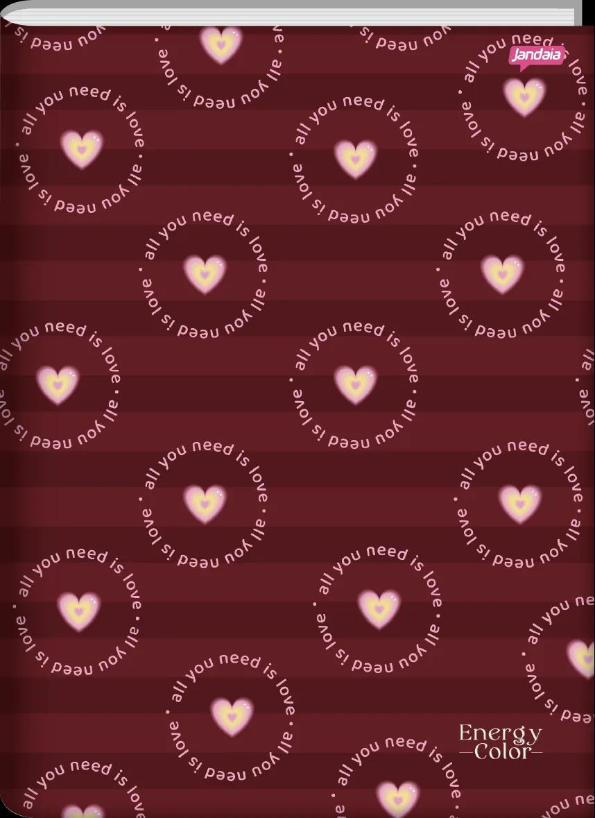 CADERNO BROCHURA UNIVERSITÁRIO CAPA DURA 80 FOLHAS -  ENERGY COLOR