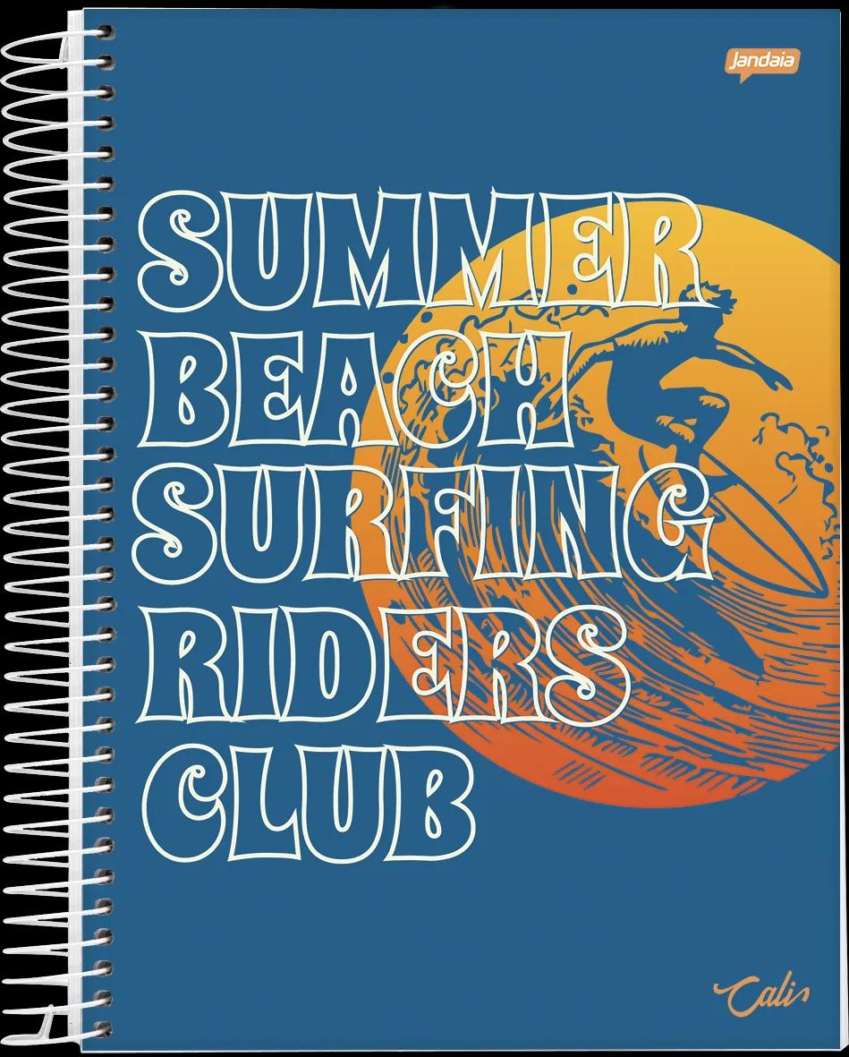 CADERNO ESPIRAL UNIVERSITÁRIO CAPA DURA 15 MATÉRIAS 240 FOLHAS - CALI E MALIBU — miniatura 8