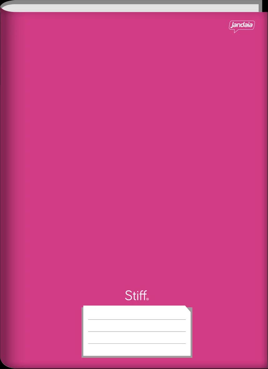 CADERNO BROCHURA CAPA DURA 1/4 48 FOLHAS PINK  - STIFF