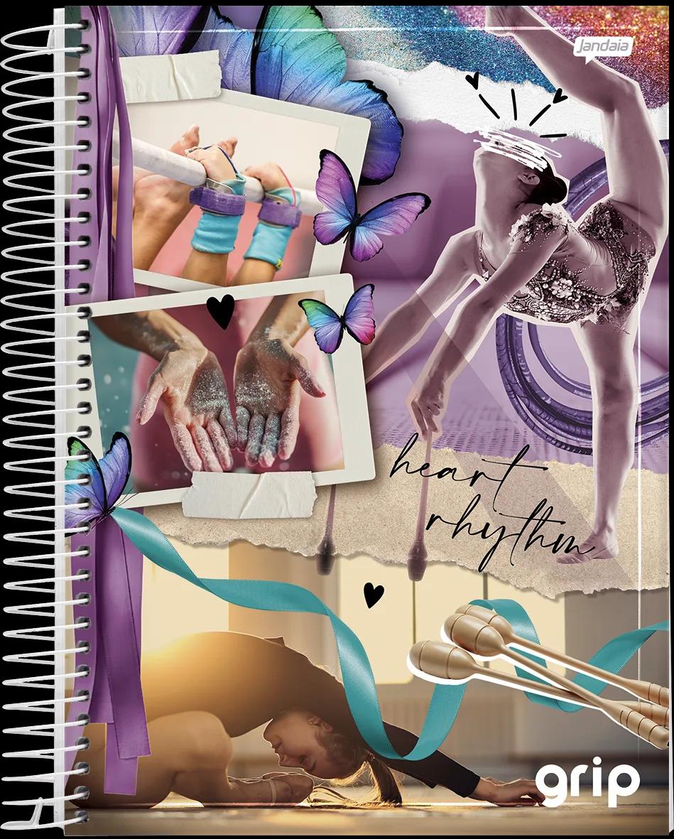 CADERNO ESPIRAL UNIVERSITÁRIO CAPA DURA 10 MATÉRIAS  160  FOLHAS - GRIP — miniatura 2