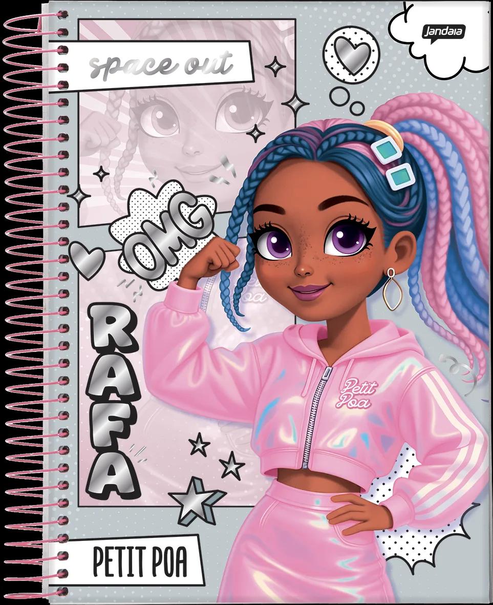 CADERNO ESPIRAL UNIVERSITÁRIO CAPA DURA 10 MATÉRIAS 160 FOLHAS - PETIT POÁ — miniatura 3