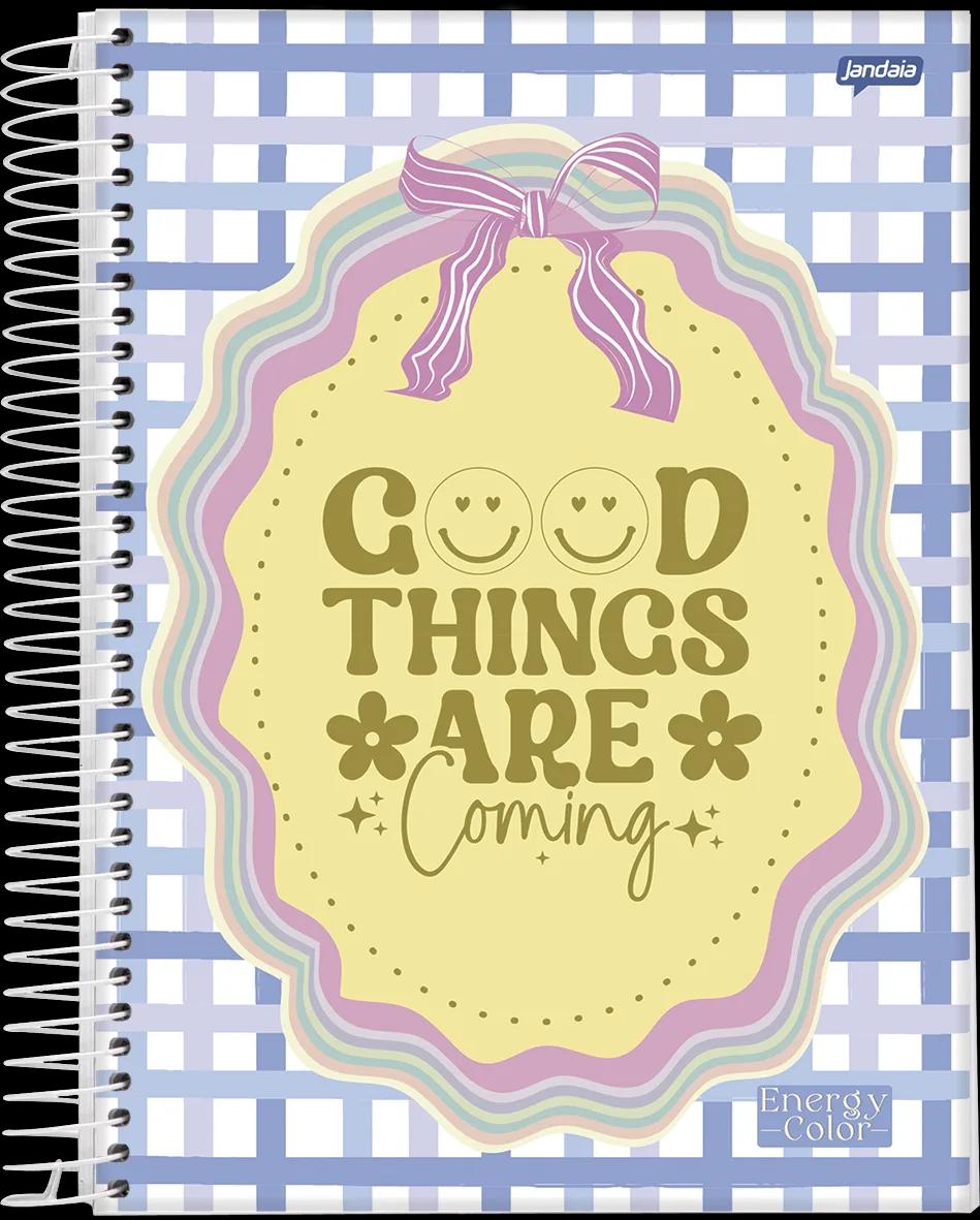 CADERNO ESPIRAL UNIVERSITÁRIO CAPA DURA 01 MATÉRIA 80 FOLHAS -  ENERGY COLOR — miniatura 3