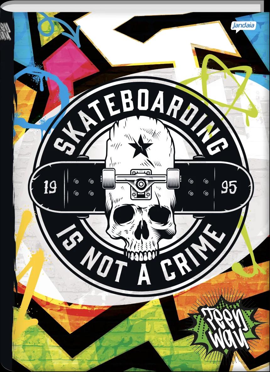 CADERNO BROCHURA 1/4 CAPA DURA 48 FOLHAS -  TEEN WAY — miniatura 3