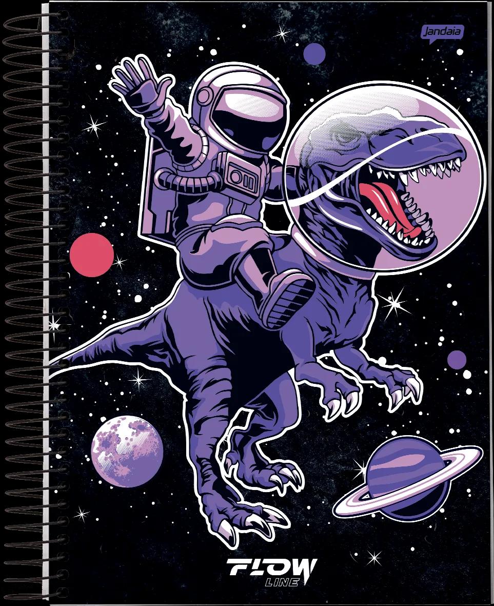 CADERNO ESPIRAL 1/8 CAPA DURA 80 FOLHAS - FLOW — miniatura 5