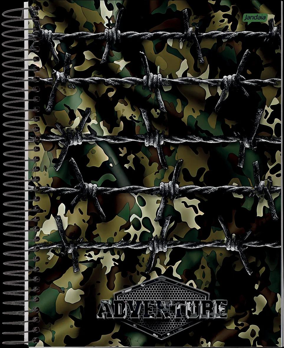 CADERNO ESPIRAL 1/4 CAPA DURA 80 FOLHAS - ADVENTURE — miniatura 2