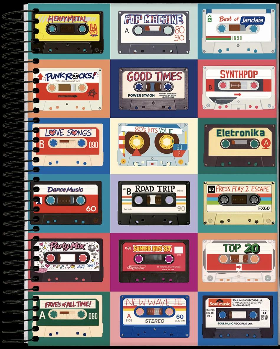 CADERNO ESPIRAL UNIVERSITÁRIO CAPA DURA 01 MATÉRIA 80 FOLHAS - SOUL MUSIC — miniatura 2