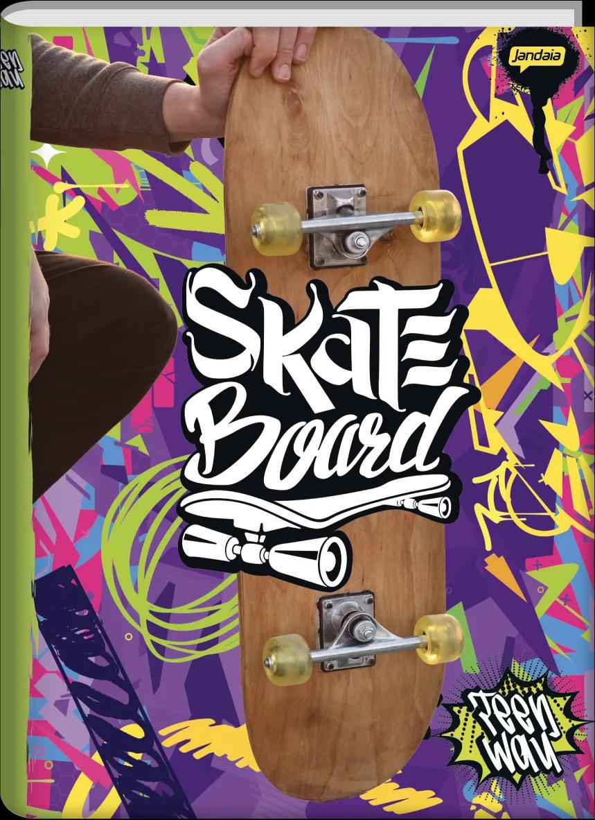 CADERNO BROCHURA 1/4 CAPA DURA 48 FOLHAS -  TEEN WAY