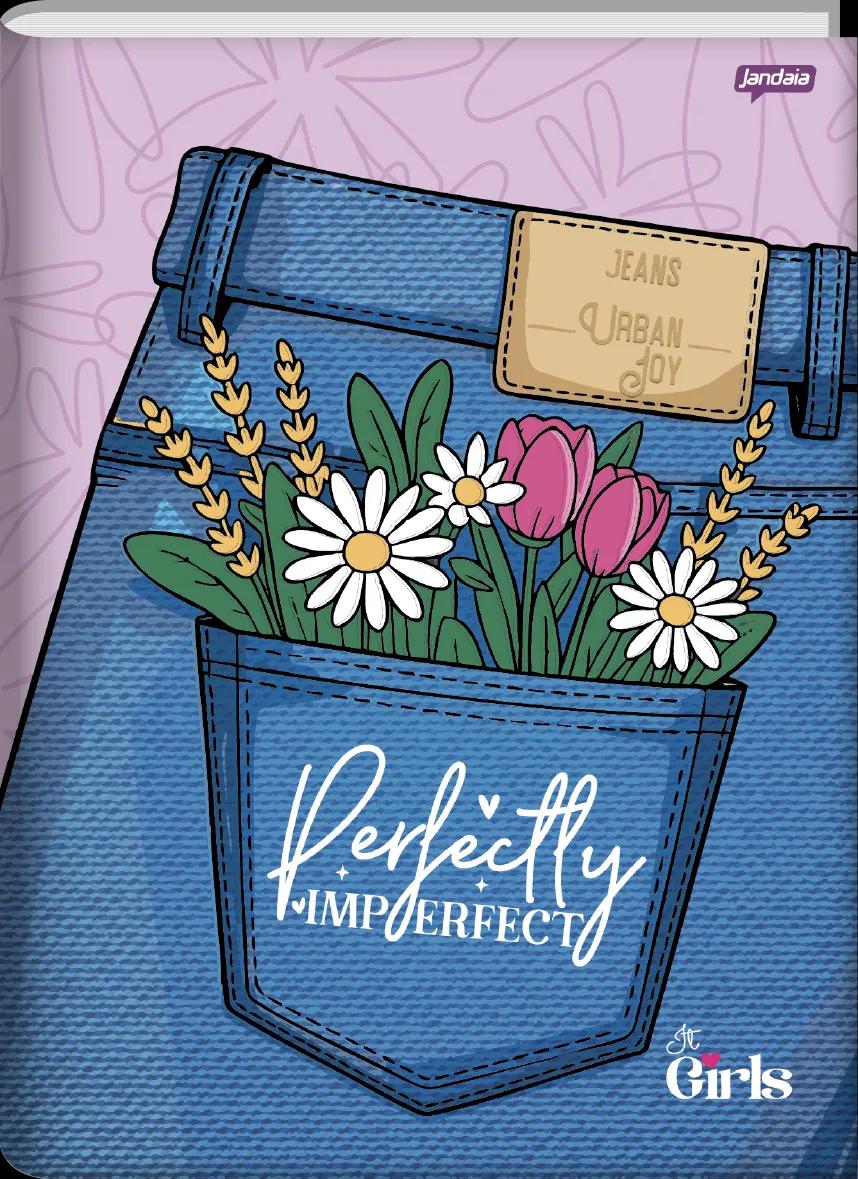 CADERNO BROCHURA UNIVERSITÁRIO CAPA DURA 96 FOLHAS -  IT GIRL