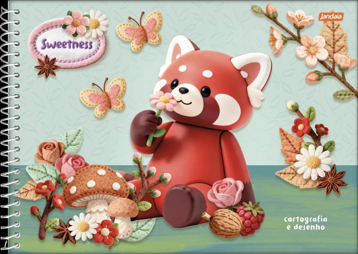 CADERNO ESPIRAL CAPA DURA 80 FOLHAS CARTOGRAFIA -  SWEETNESS — miniatura 2