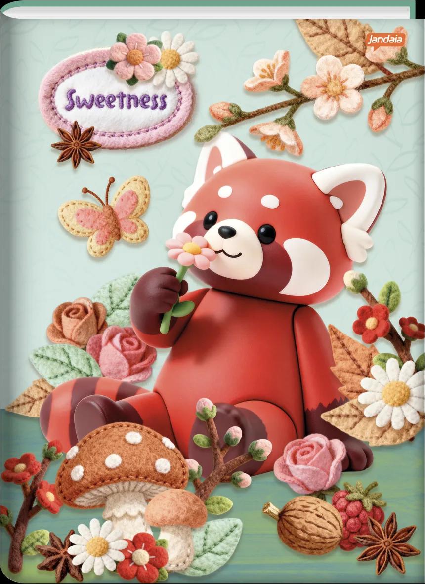 CADERNO BROCHURA 1/4 CAPA DURA 80 FOLHAS - SWEETNESS — miniatura 3