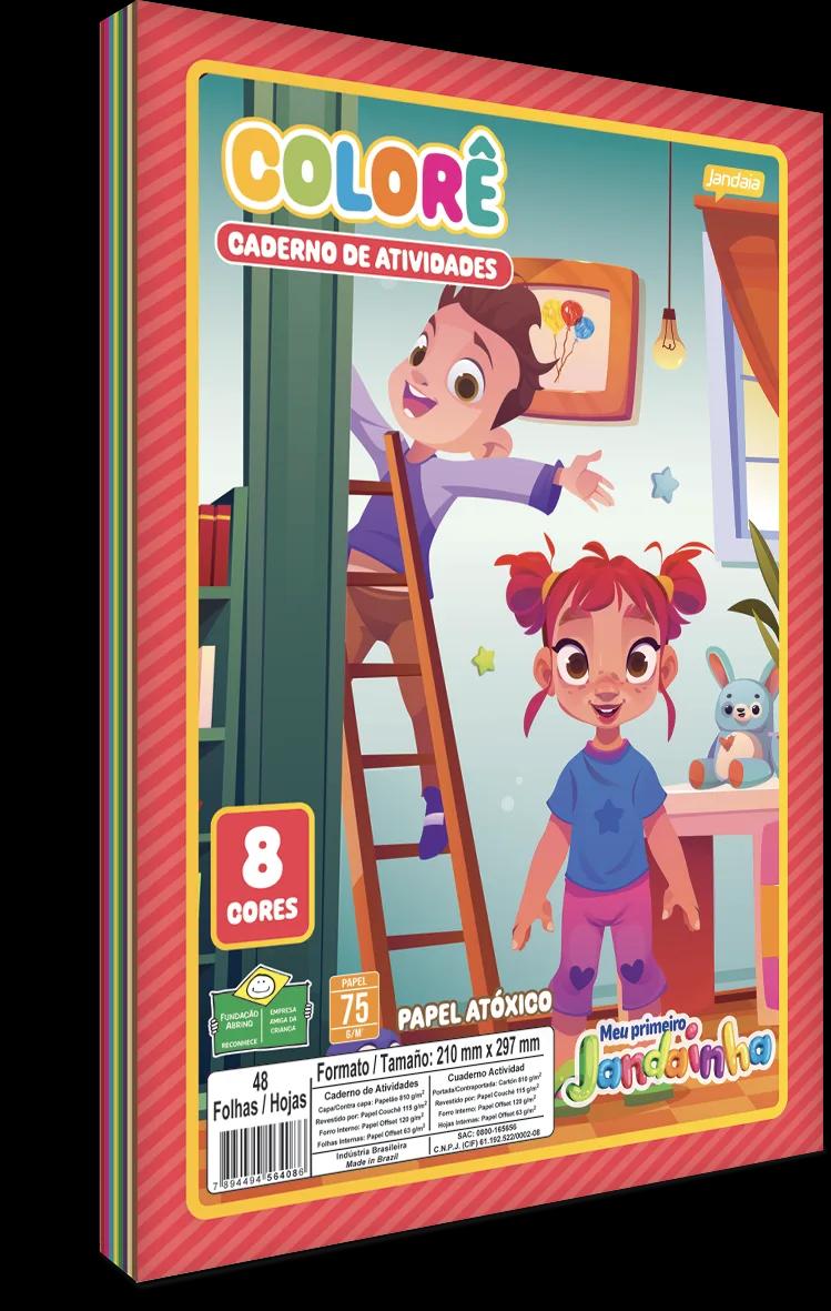 PAPEL COLORÊ A4 48 FOLHAS - MEU PRIMEIRO JANDAINHA