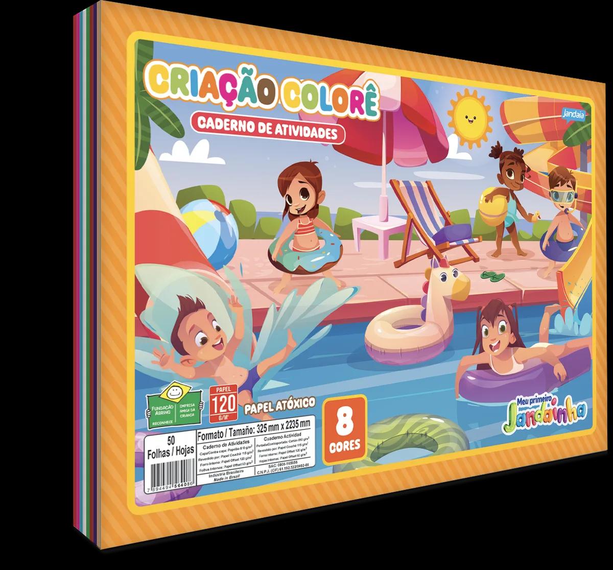 PAPEL CRIAÇÃO COLORÊ A3 32 FOLHAS - MEU PRIMEIRO JANDAINHA