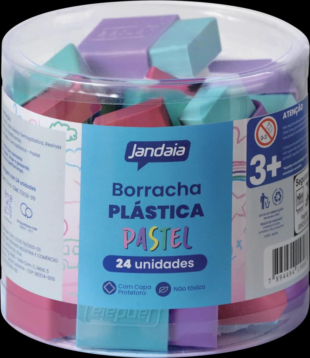 BORRACHA COLORIDA COM CINTA SORTIDA PASTEL - JANDAIA