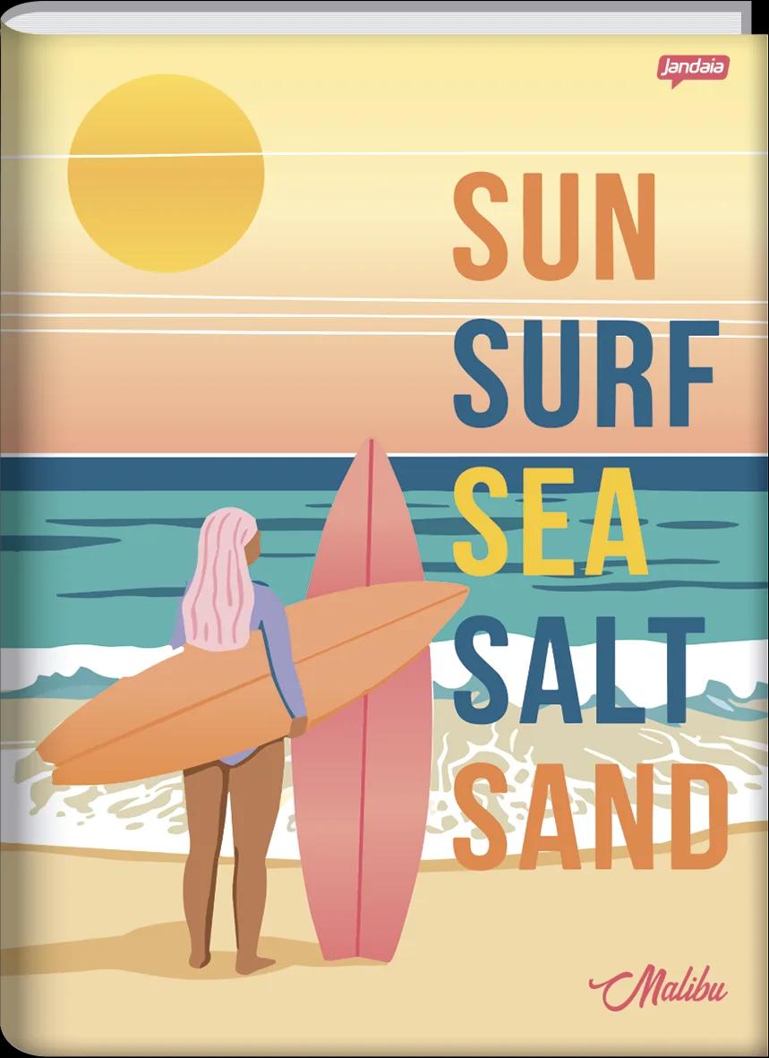 CADERNO BROCHURA UNIVERSITÁRIO CAPA DURA 96 FOLHAS -  CALI E MALIBU — miniatura 3