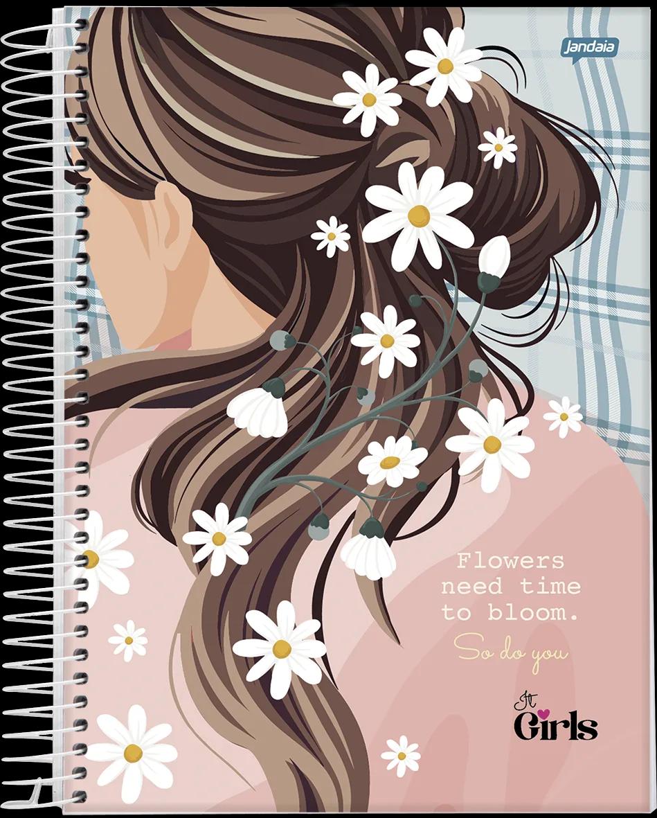 CADERNO ESPIRAL 1/8 CAPA DURA 96 FOLHAS - IT GIRL