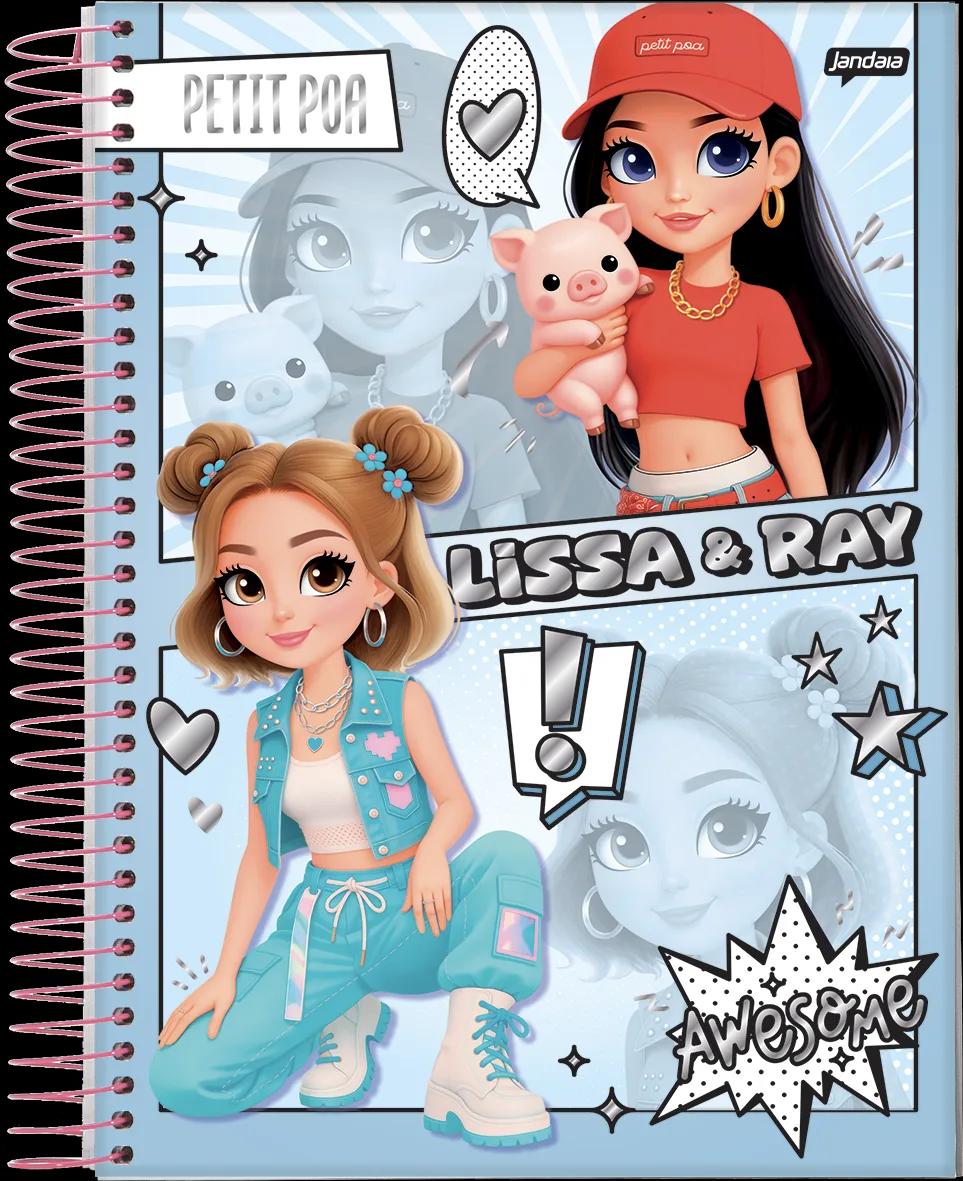 CADERNO ESPIRAL UNIVERSITÁRIO CAPA DURA 10 MATÉRIAS 160 FOLHAS - PETIT POÁ — miniatura 2