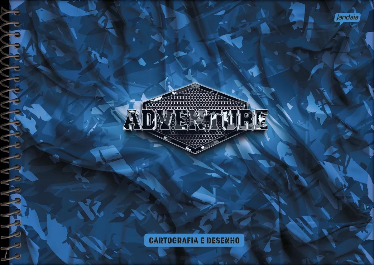 CADERNO ESPIRAL CAPA DURA 80 FOLHAS CARTOGRAFIA - ADVENTURE — miniatura 2