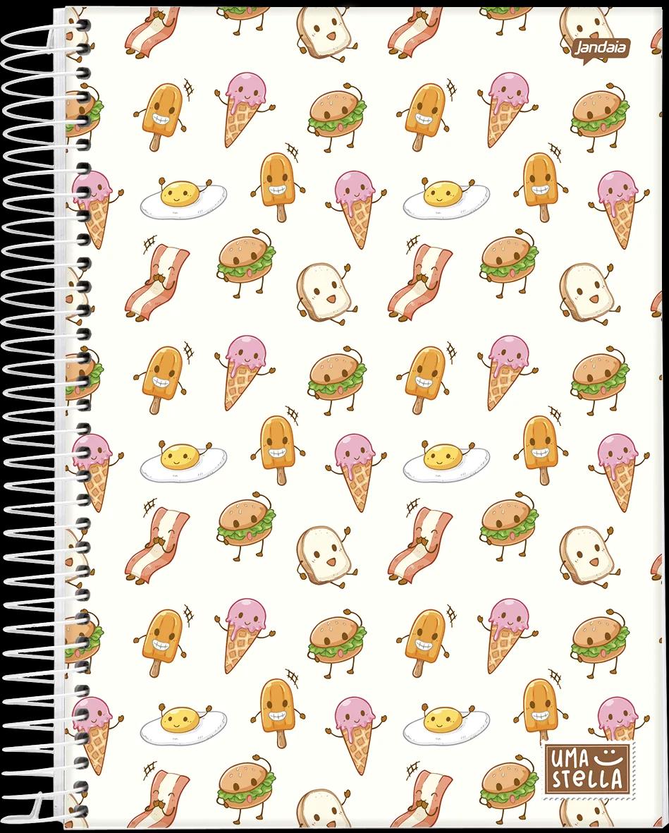 CADERNO ESPIRAL 1/4 CAPA DURA 80 FOLHAS - STELLA