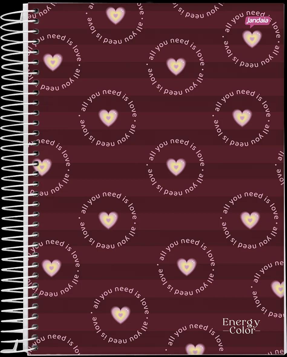 CADERNO ESPIRAL UNIVERSITÁRIO CAPA DURA 01 MATÉRIA 80 FOLHAS -  ENERGY COLOR — miniatura 4
