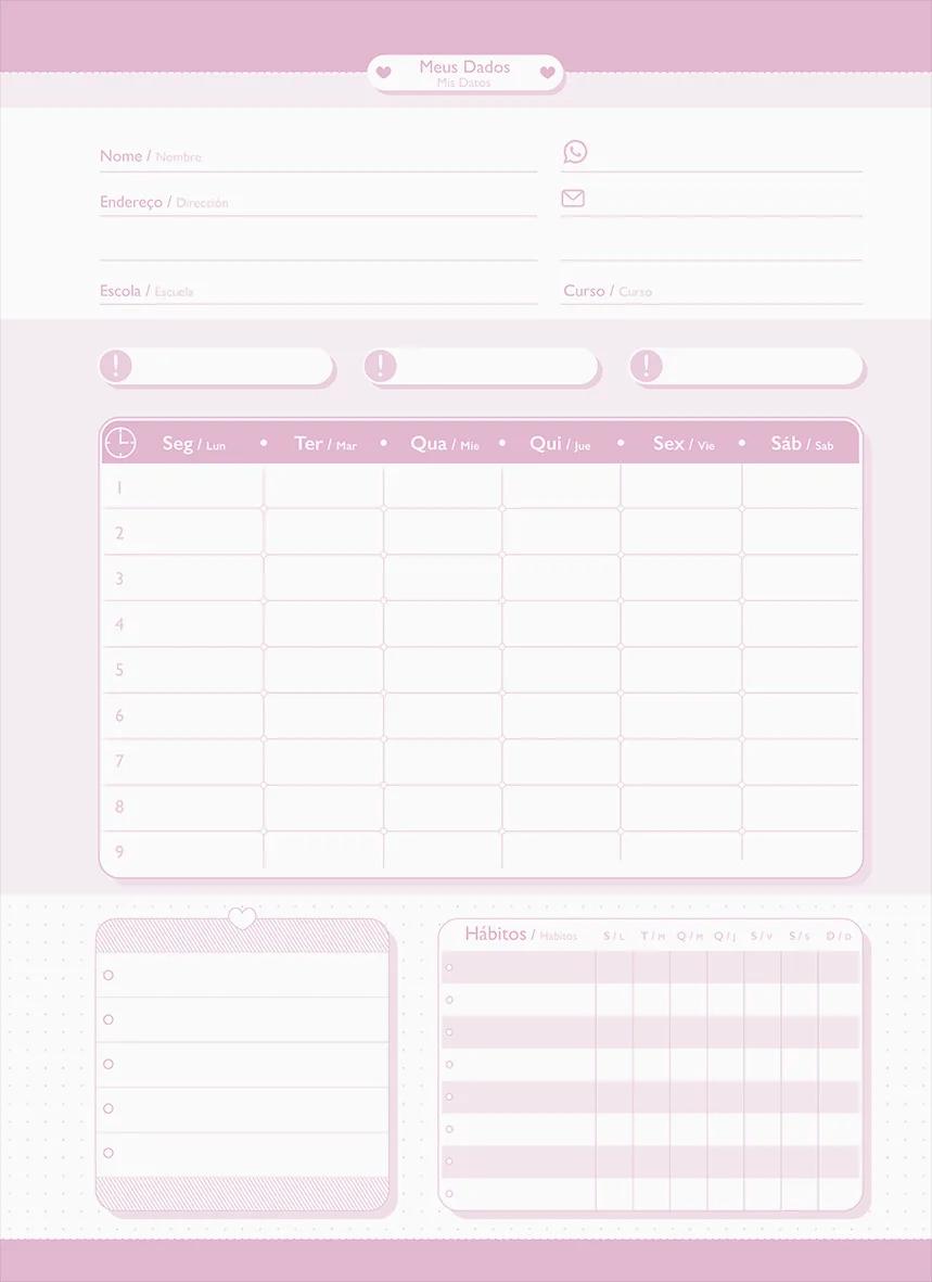 CADERNO ESPIRAL UNIVERSITÁRIO CAPA DURA 01 MATÉRIA 80 FOLHAS - SWEETNESS — miniatura 6