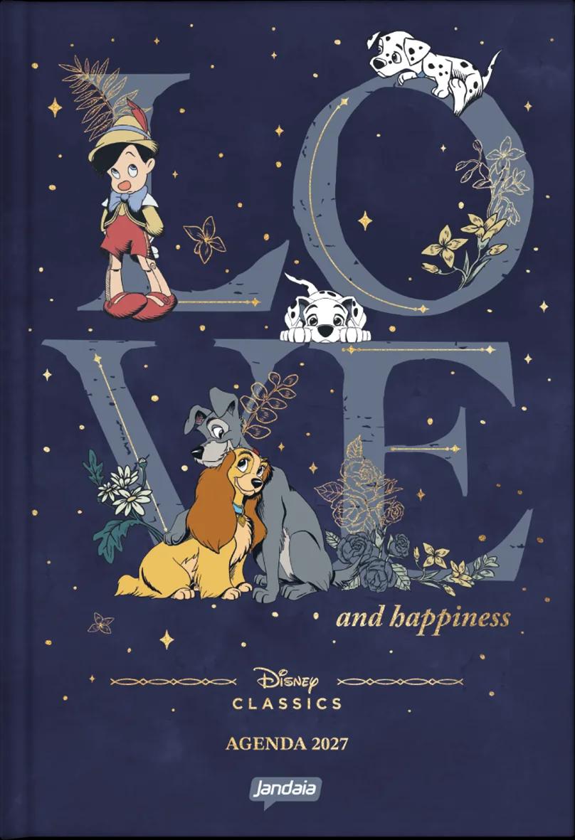 AGENDA DIARIA LOMBADA QUADRADA 138X200MM - DISNEY CLASSICOS — imagem 1