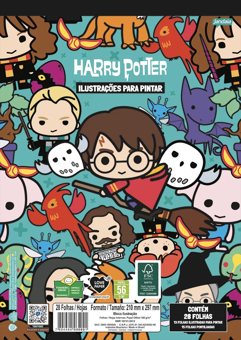 FOLHAS ILUSTRAÇÃO 180G A4 - HARRY POTTER