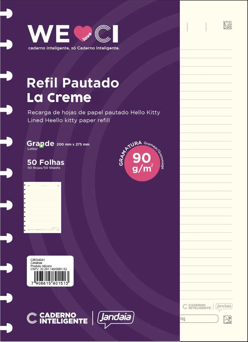 CADERNO INTELIGENTE REFIL UNIV 50 FOLHAS - LA CREME